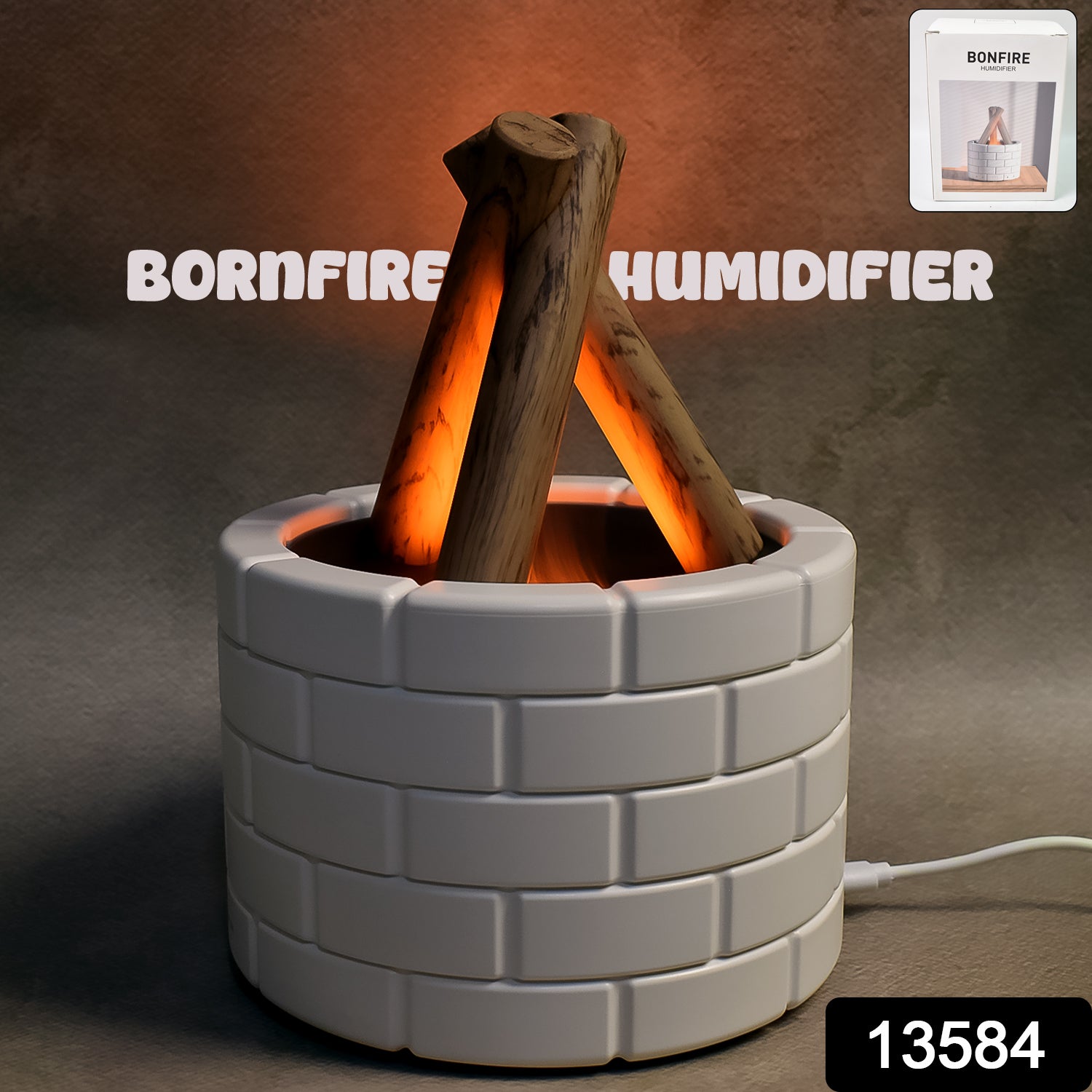 Bonfire Shaped Diffuser Essential Oil Diffuser Multi Function Flame Oil Diffuser (1 Pc) Bonfire Shaped Diffuser Essential Oil Diffuser Multi Function Flame Oil Diffuser (1 Pc)